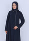 Şerit Taşlı Kapüşonlu Abaya Ferace Lacivert | 21145