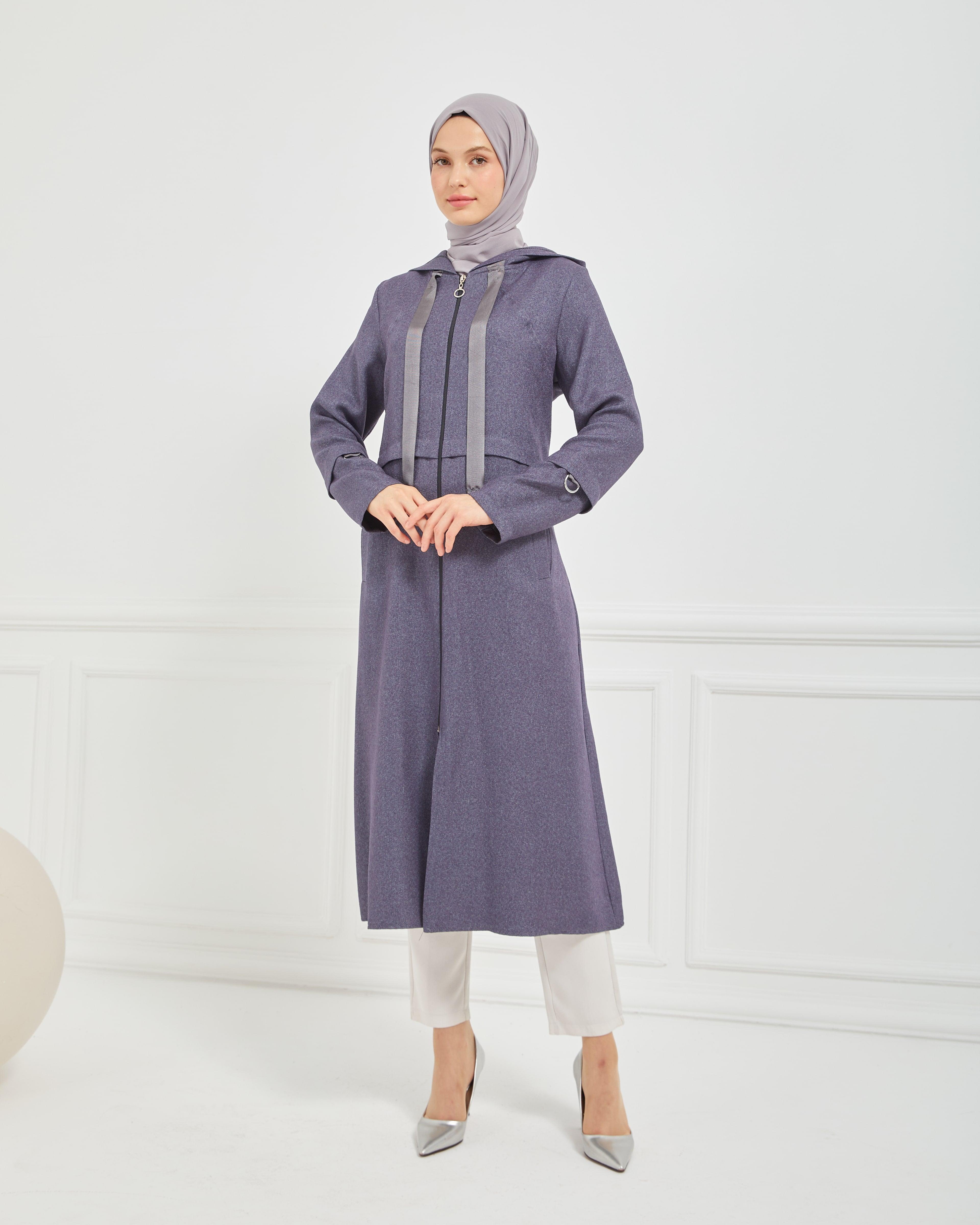 Kapşonlu Kap Gri | 901424