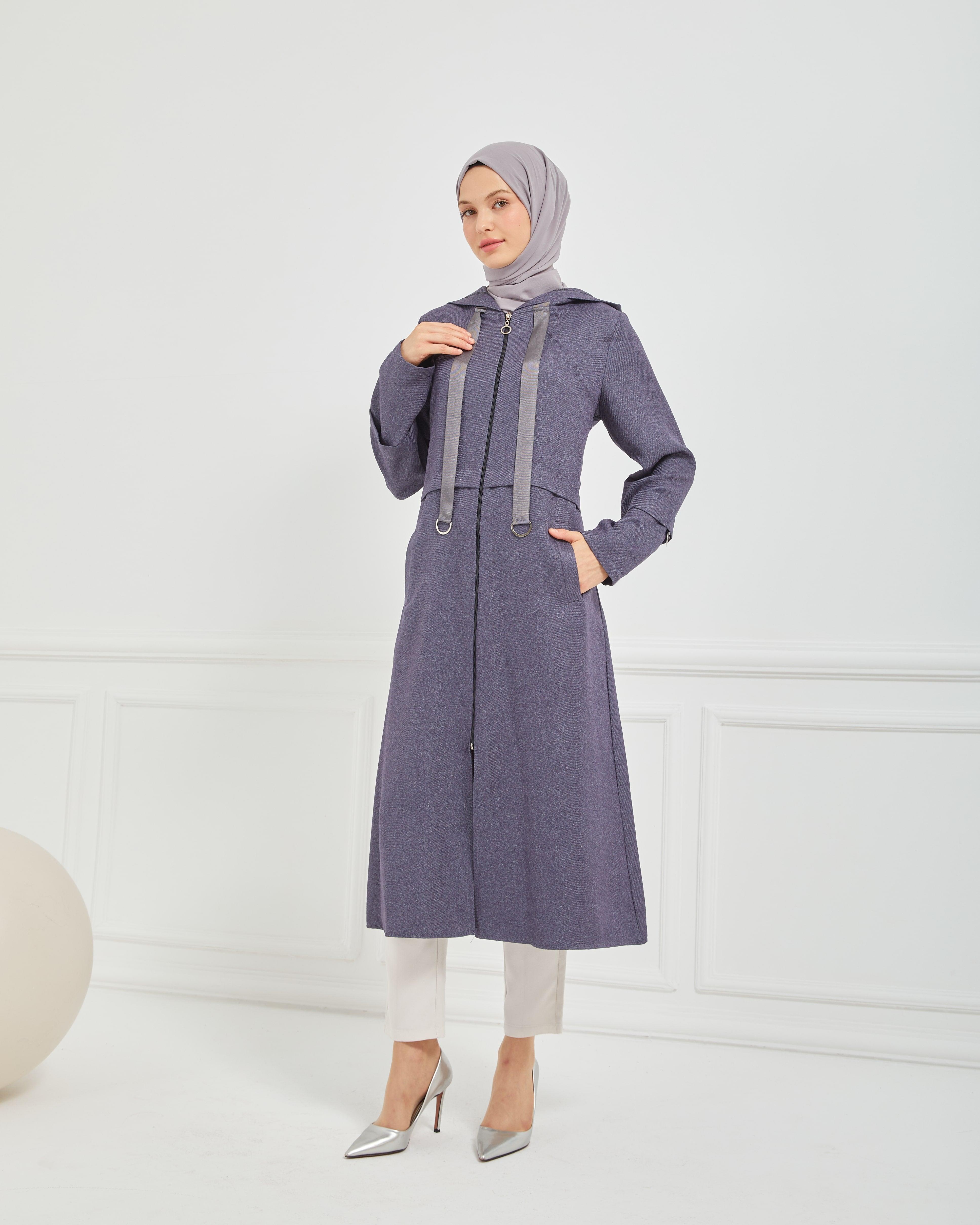 Kapşonlu Kap Gri | 901424