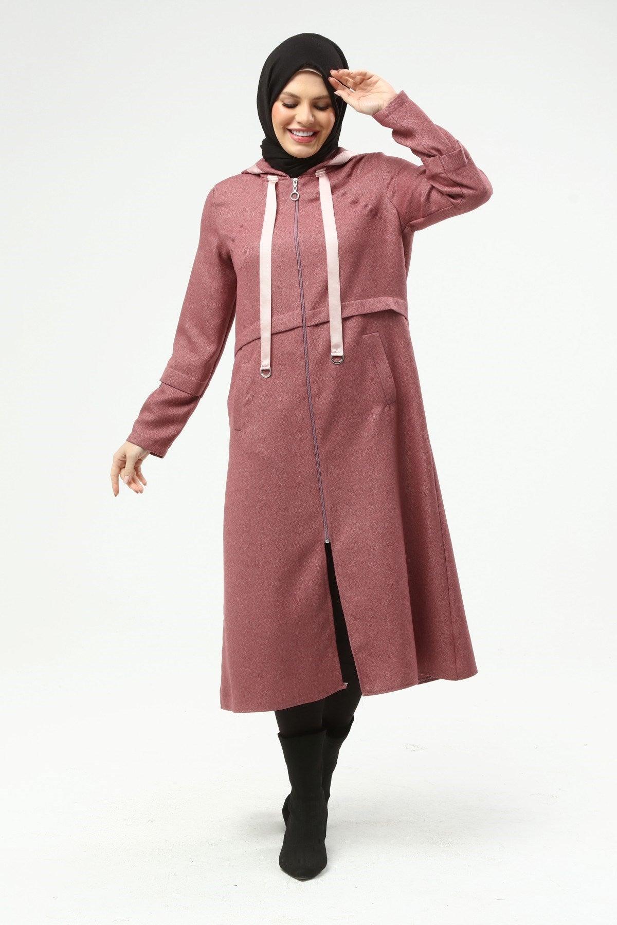 Kapşonlu Kap Pembe | 9014-3