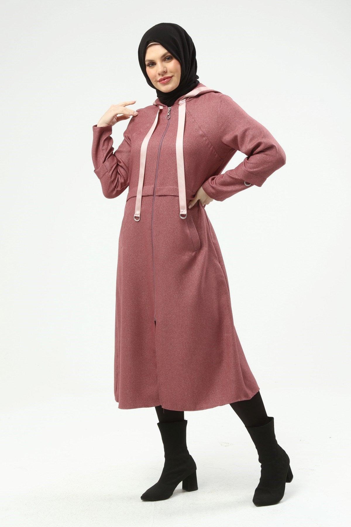 Kapşonlu Kap Pembe | 9014-3
