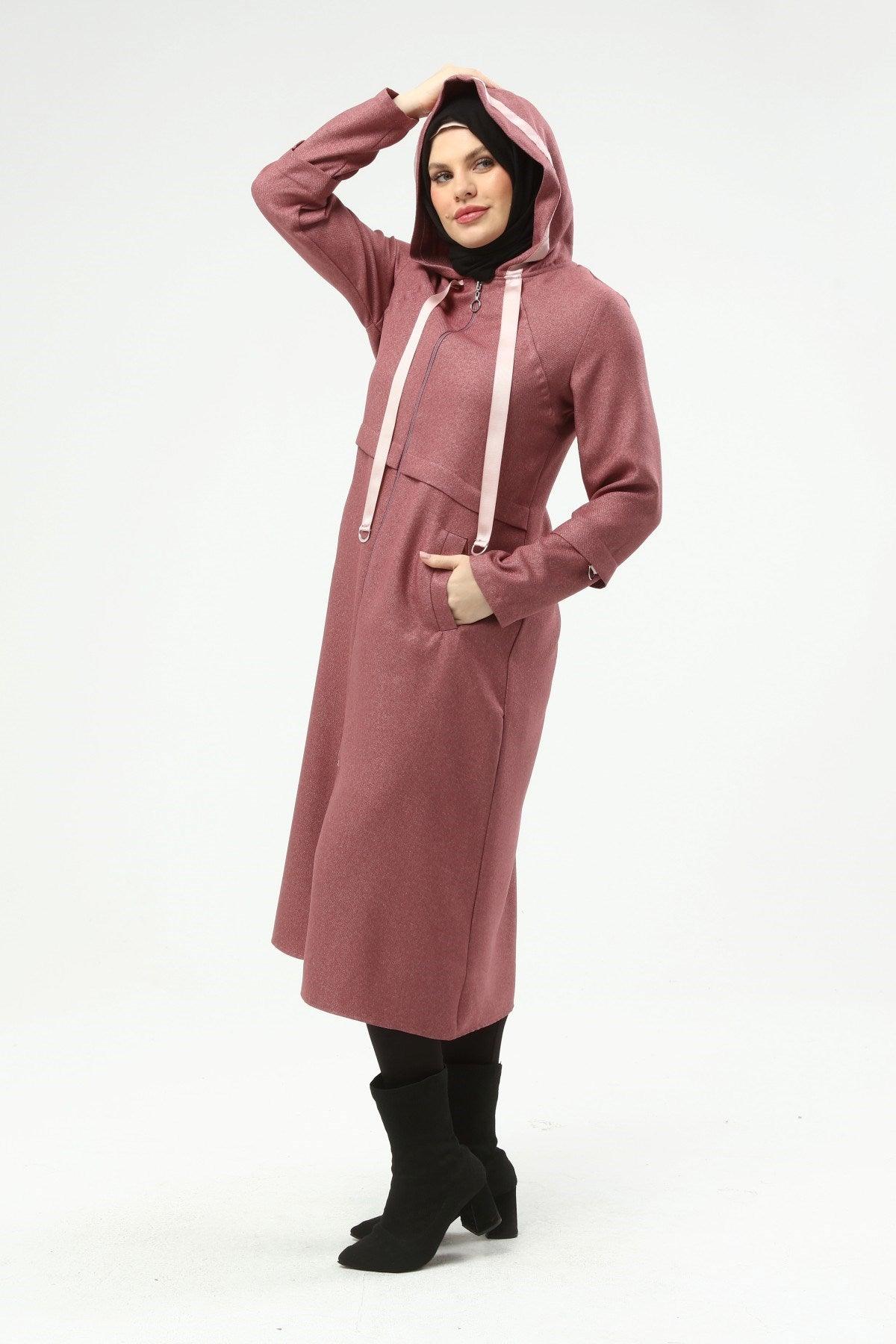 Kapşonlu Kap Pembe | 9014-3
