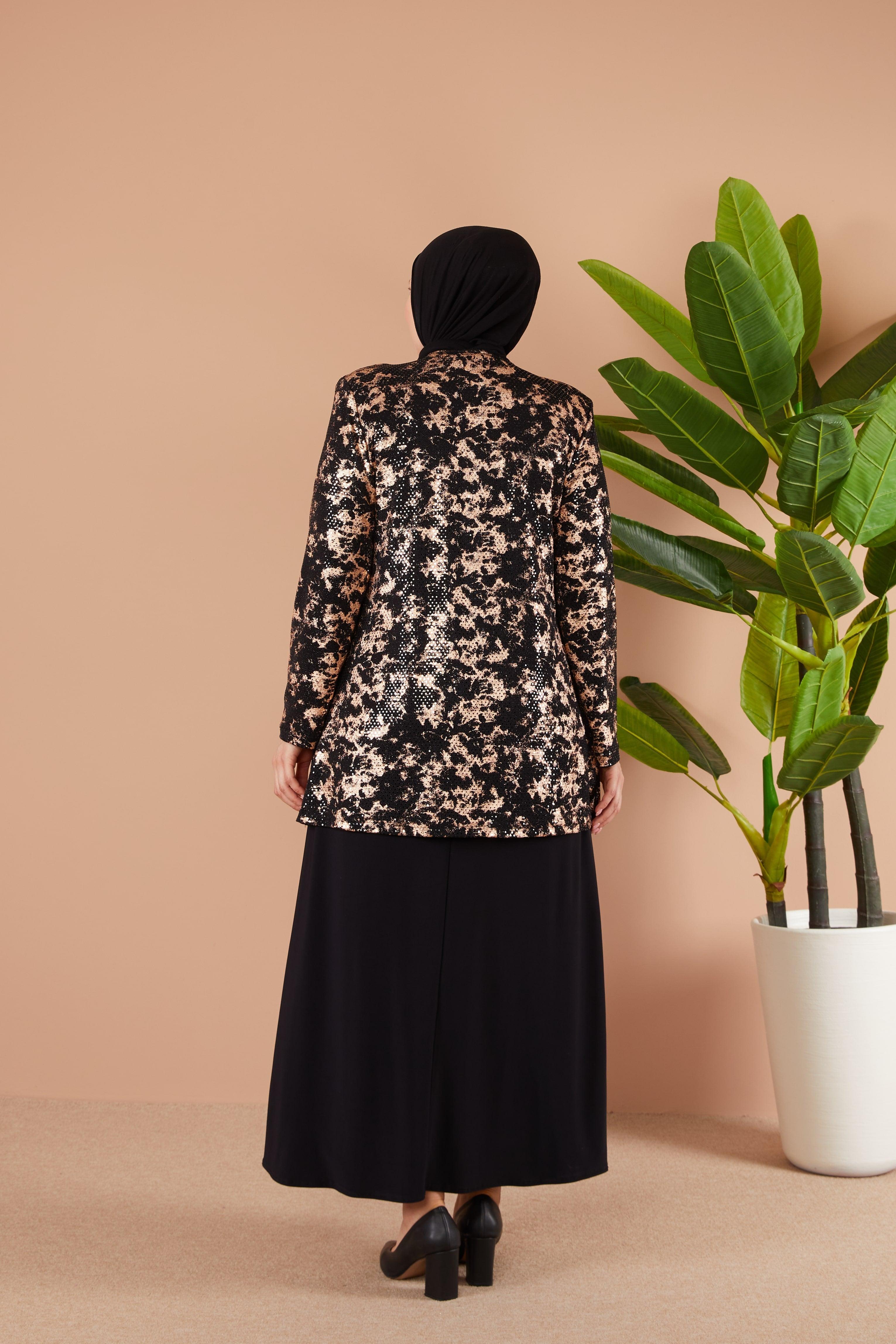 Broş Detaylı Ceketli Sendi Takım Bakır | 8014243