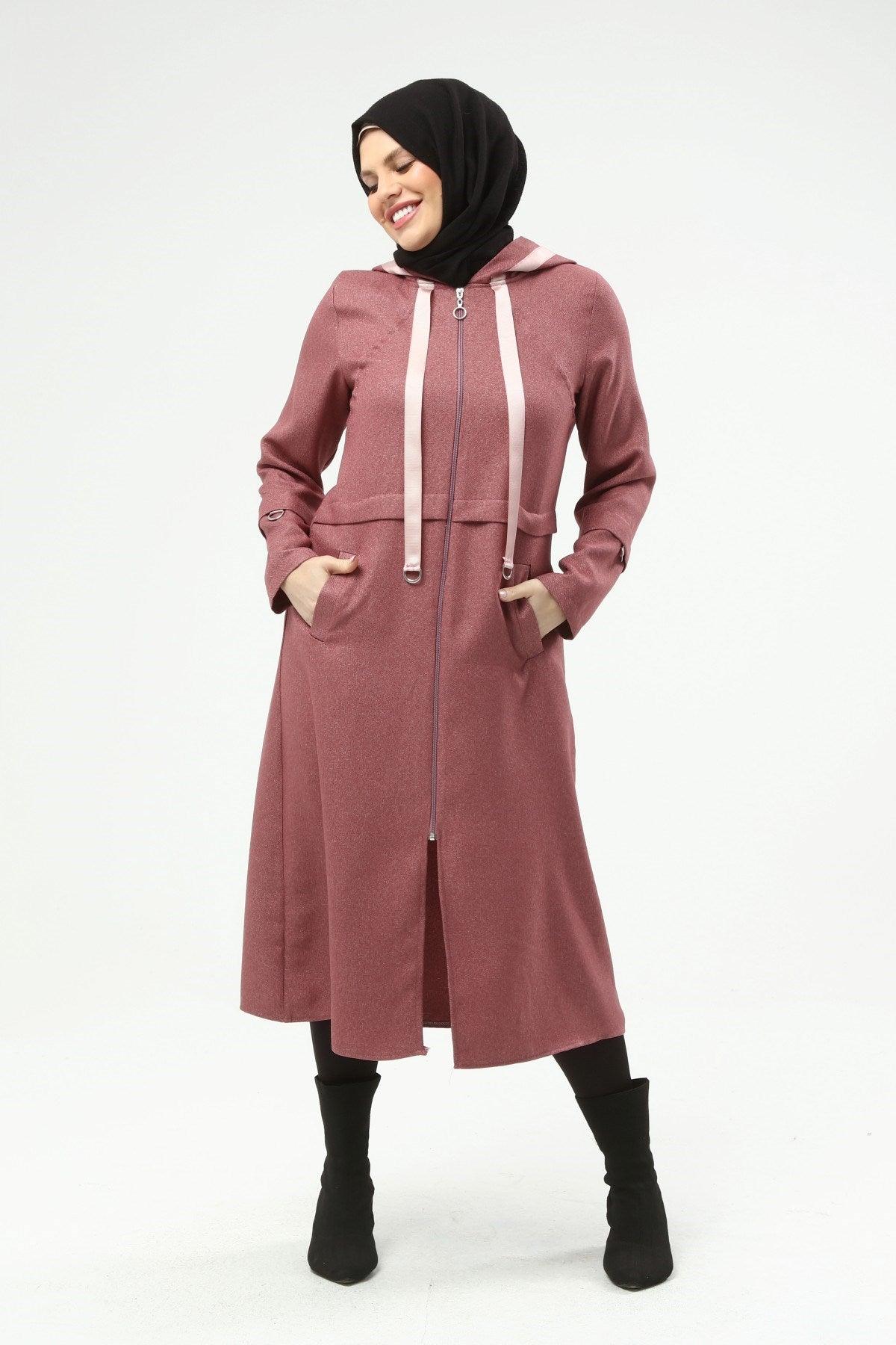 Kapşonlu Kap Pembe | 9014-3