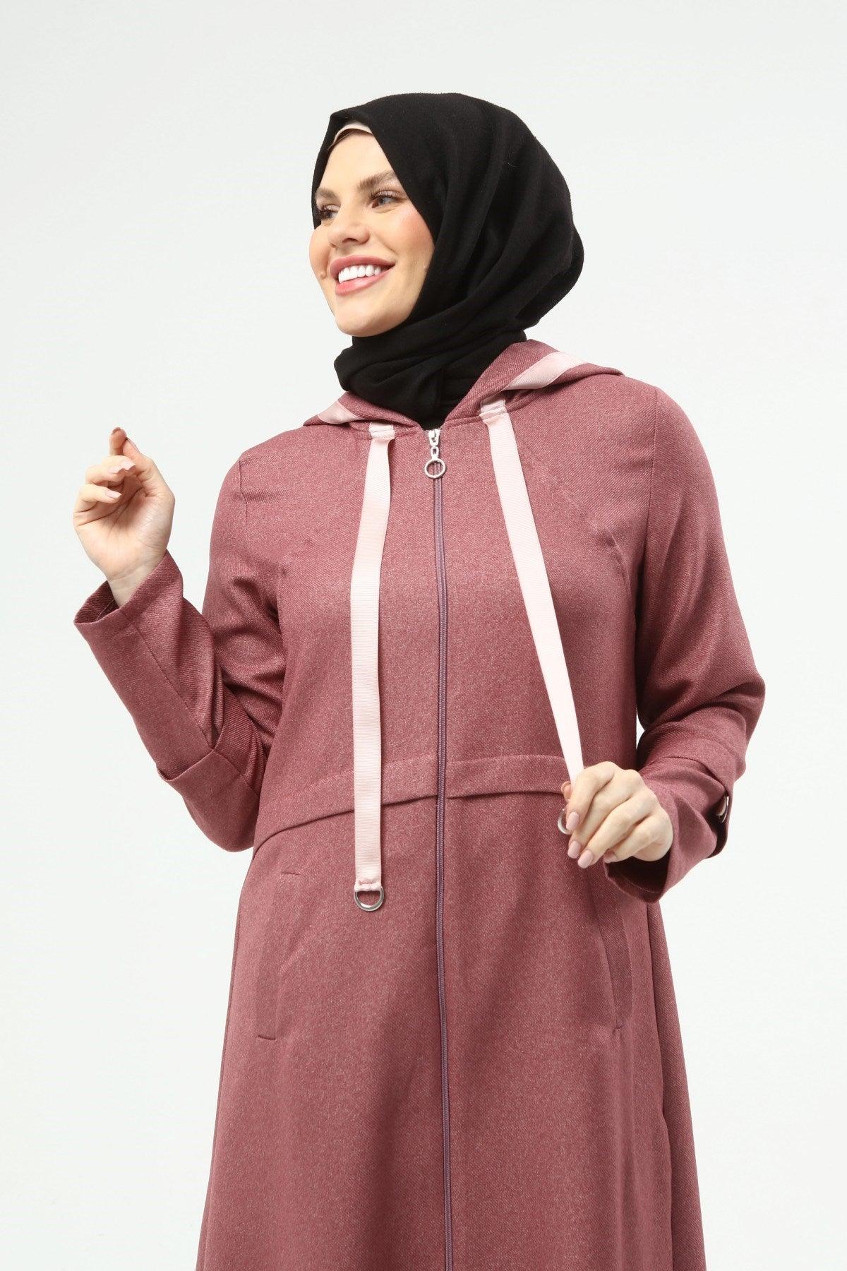 Kapşonlu Kap Pembe | 9014-3